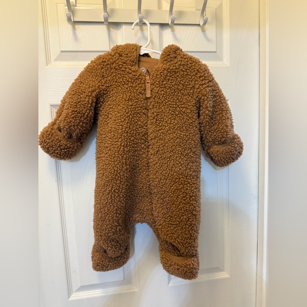 Wonder Nation Brown Fleece One Piece